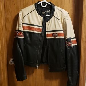 Leather riding jacket xl